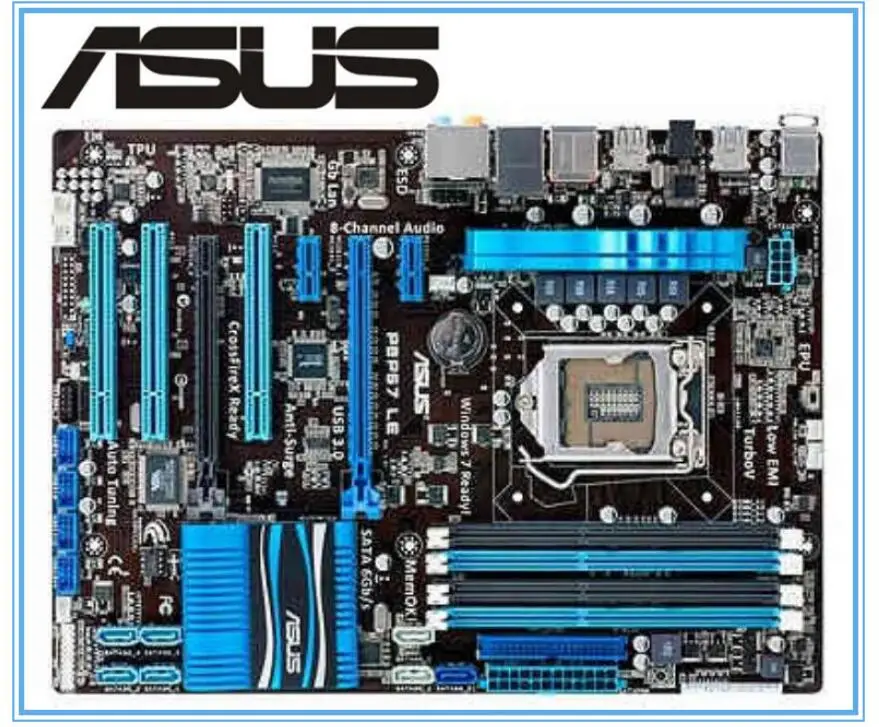 ASUS P8P67 LE original motherboard DDR3 LGA 1155 boards 32GB USB2,0