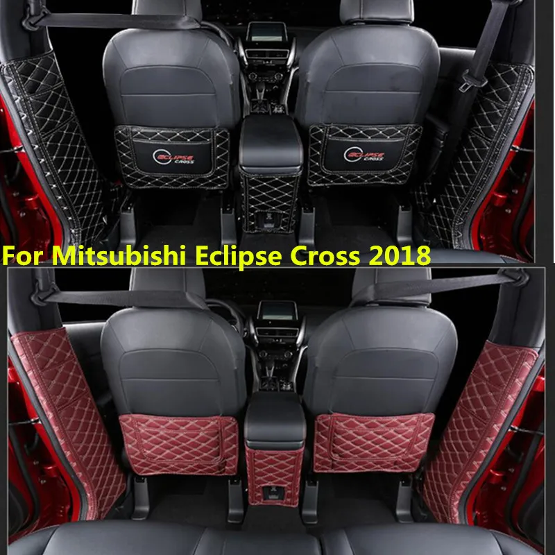 Автомобильный коврик из микрофибры и кожи противоударный для Mitsubishi Eclipse Cross 2018