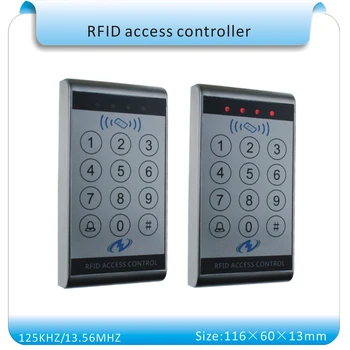 

Free shipping sy-k13 surface waterproof touch keyboard access host waterproof access control wg26 prot+10pcs crystal keyfobs