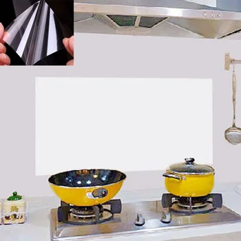 7045cm Transparent Oil Separation Wall Stickers To Heat The Kitchen Ceramic Tile Stick Furniture Explosion Protection