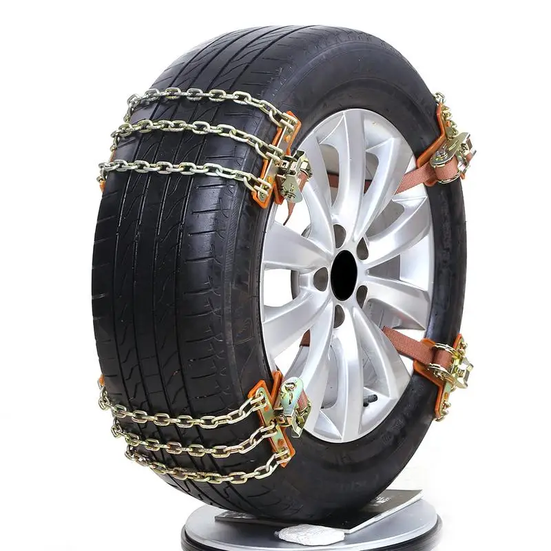 Tire Anti-skid Steel Chain Snow Mud Car Security Tyre Belt Clip-on Chain for Car Truck SUV 4pcs/6pcs Dropship 9.29