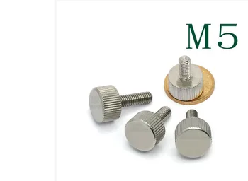 

Stainless steel straight grain knurled screw M5*10 tool box adjustment screw