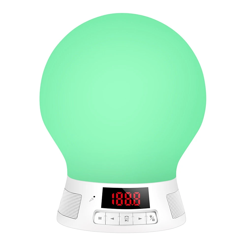 Bl10t Smart LED Bluetooth Light Touch Сенсор Регулируемый цифровой Дисплей MP3 плеера ночник 6 10 м