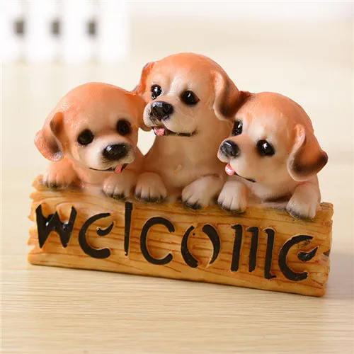 resin dog statues life size