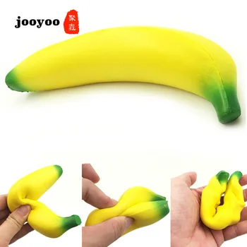 

Fun Squishy Slow Rising Banana Entertainment Antistress Stress Relief Toys Practical Jokes Squeeze Funny Gadget jooyoo