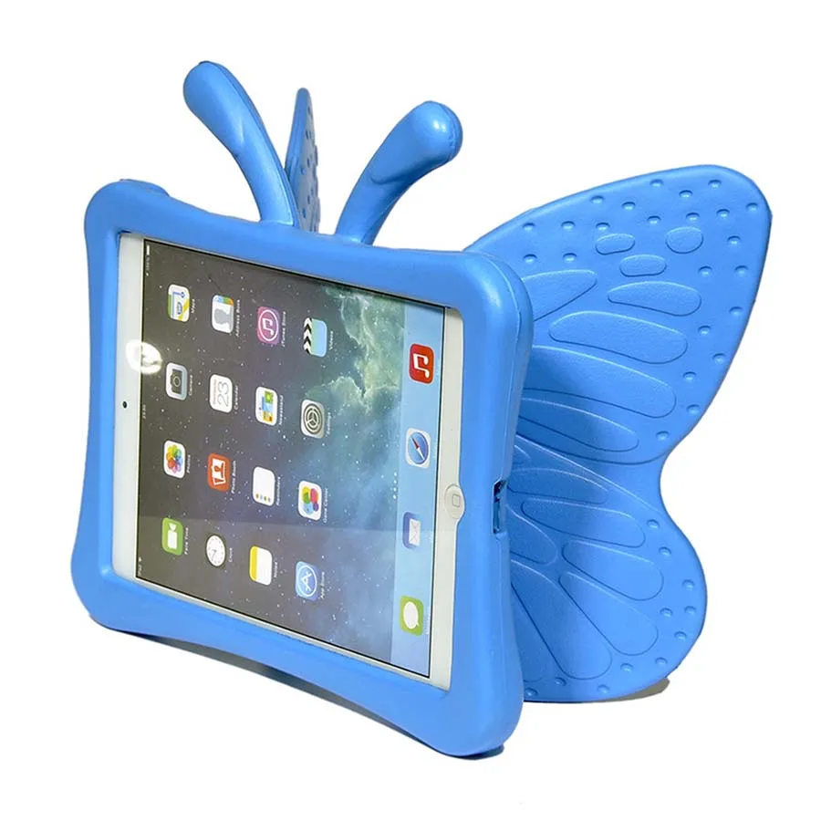 Kids Shockproof Case for iPad Mini 1 2 3 4 Cartoon Butterfly Childen Safe EVA Tablet Protecitve Case Stand Cover +Pen (10)