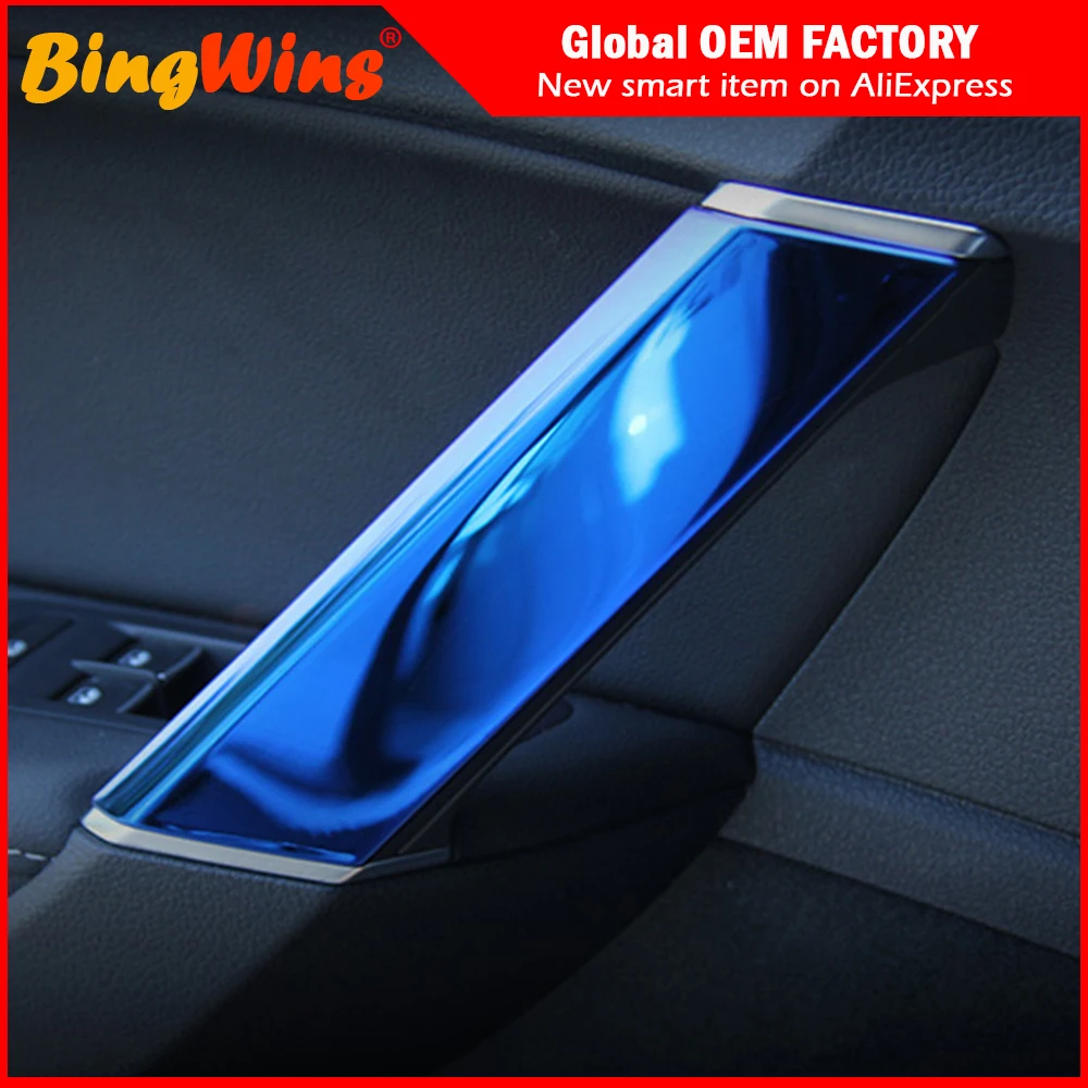 

For Volkswagen VW Golf 7 MK7 MK7.5 GTI TSI GTE R-line 2014-2018 stainless steel Interior door handle Cover Sticker trim Sequins