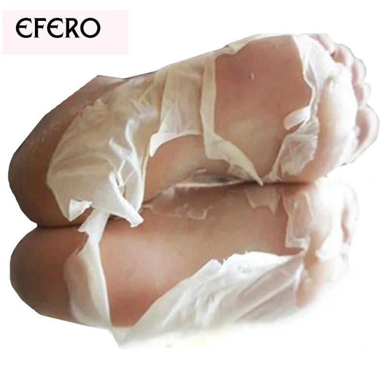 

efero 2Pc/1Pair Detox Exfoliating Foot Mask Patch Pedicure Socks Feet Mask Remove Dead Skin Heels Foot Spa Peeling Mask