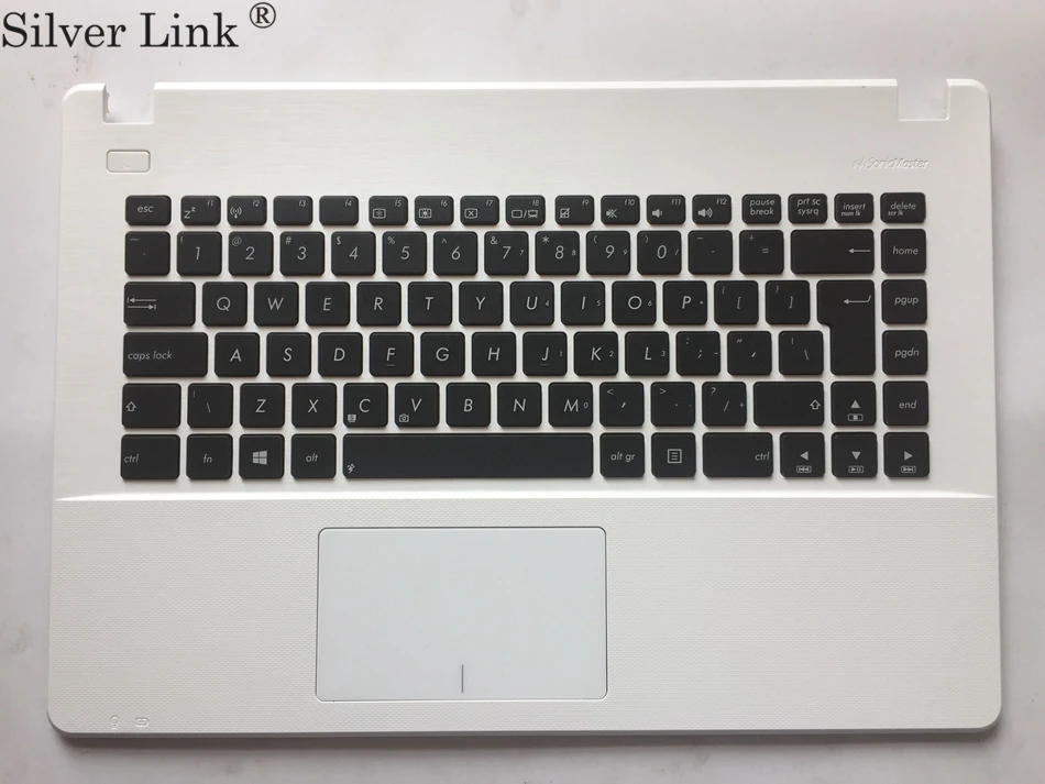

US Laptop keyboard for ASUS X451 X451E X451M X451C X451E1007CA topcase US white keyboard Palmrest Upper Cover