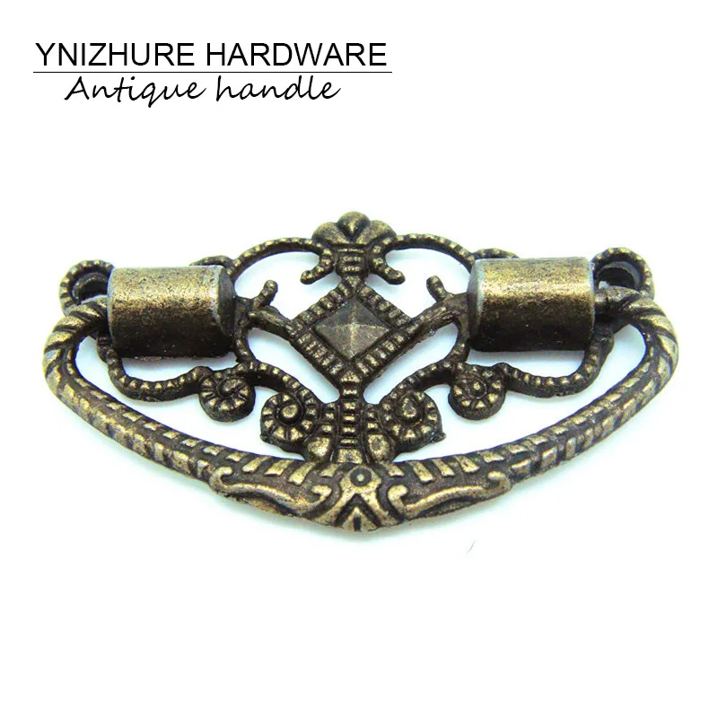 50pcs 48*28mm vintage furniture handles Packaging Metal handle antique handle wooden wine vintage drawer knob