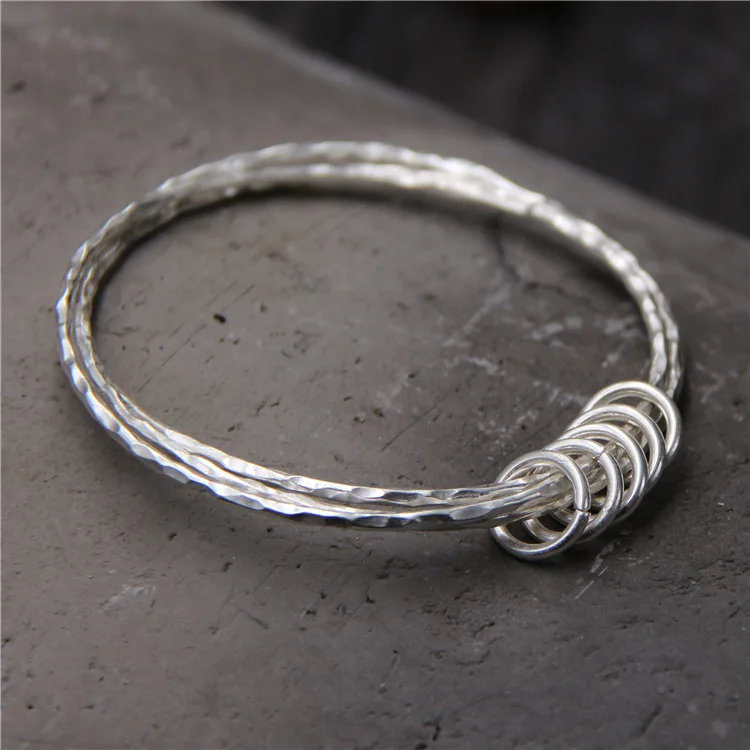 ChiangMai Thailand handmade silver bracelet S925 pure silver Bangle For Women Thai silver bracelet ChiangMai Thailand handmade silver bracelet S925 pure silver Bangle For Women Thai silver bracelet