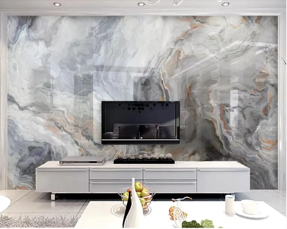

Marble Wallpaper Wall Mural 3d Photo Wallpapers Murals European Wallpaper Luxury Home Decor Mountain Contact Paper Customize
