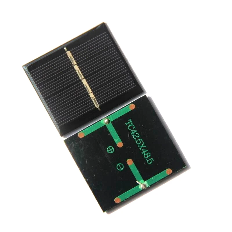 BUHESHUI Mini 0,36 W 2 V солнечная ячейка поликристаллическая солнечная панель DIY Солнечная системное зарядное устройство эпоксидная смола 42,5*48,5*2,4 мм 240 шт