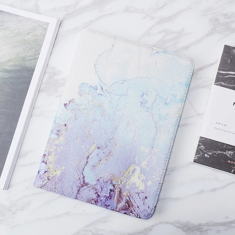 

For iPad 2017 2018 Case Marble Pattern Multifunction Flip Smart Wake Up For iPad 2018 A1822 A1823 A1893 A1954 PU Leather Table