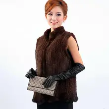 ZDFURS* Модный более дешевый вязаный норковый меховой жилет Норковый жилет женский норковый жилет без рукавов короткий стиль