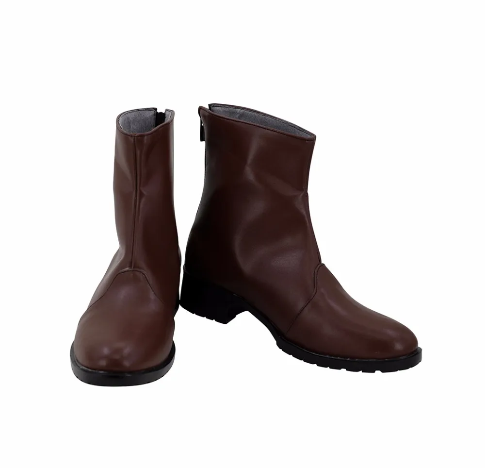 JoJo's Bizarre Adventure Noriaki Kakyoin Cosplay Boots Brown Shoes (2)
