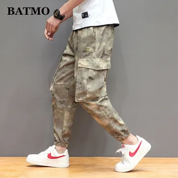 

BATMO 2019 new arrival high quality camouflage Denim harem pants,men's fashion jeans plus-size S-5XL 5247