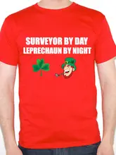 Cool font b T b font font b Shirt b font Companies Surveyor By Day Leprechaun