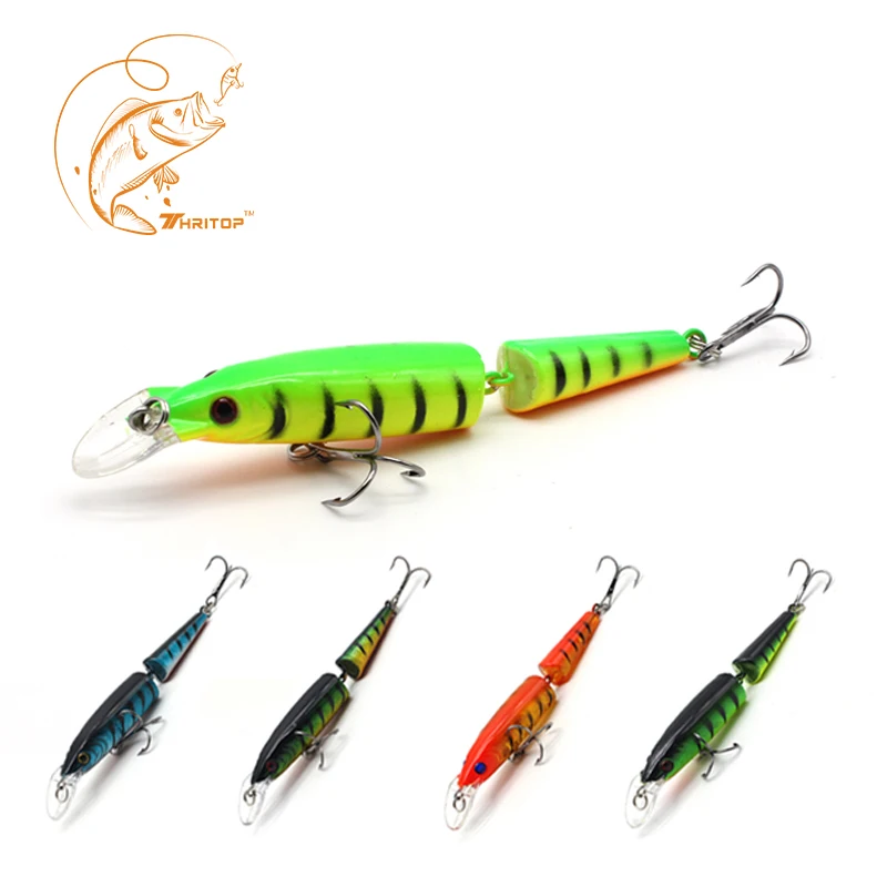

Thritop 2017 New Fishing Lure Artificial Bait 11cm 10g 5 Colors for Option TP055 Sharp Hook Minnow Lure Fishing Wobblers