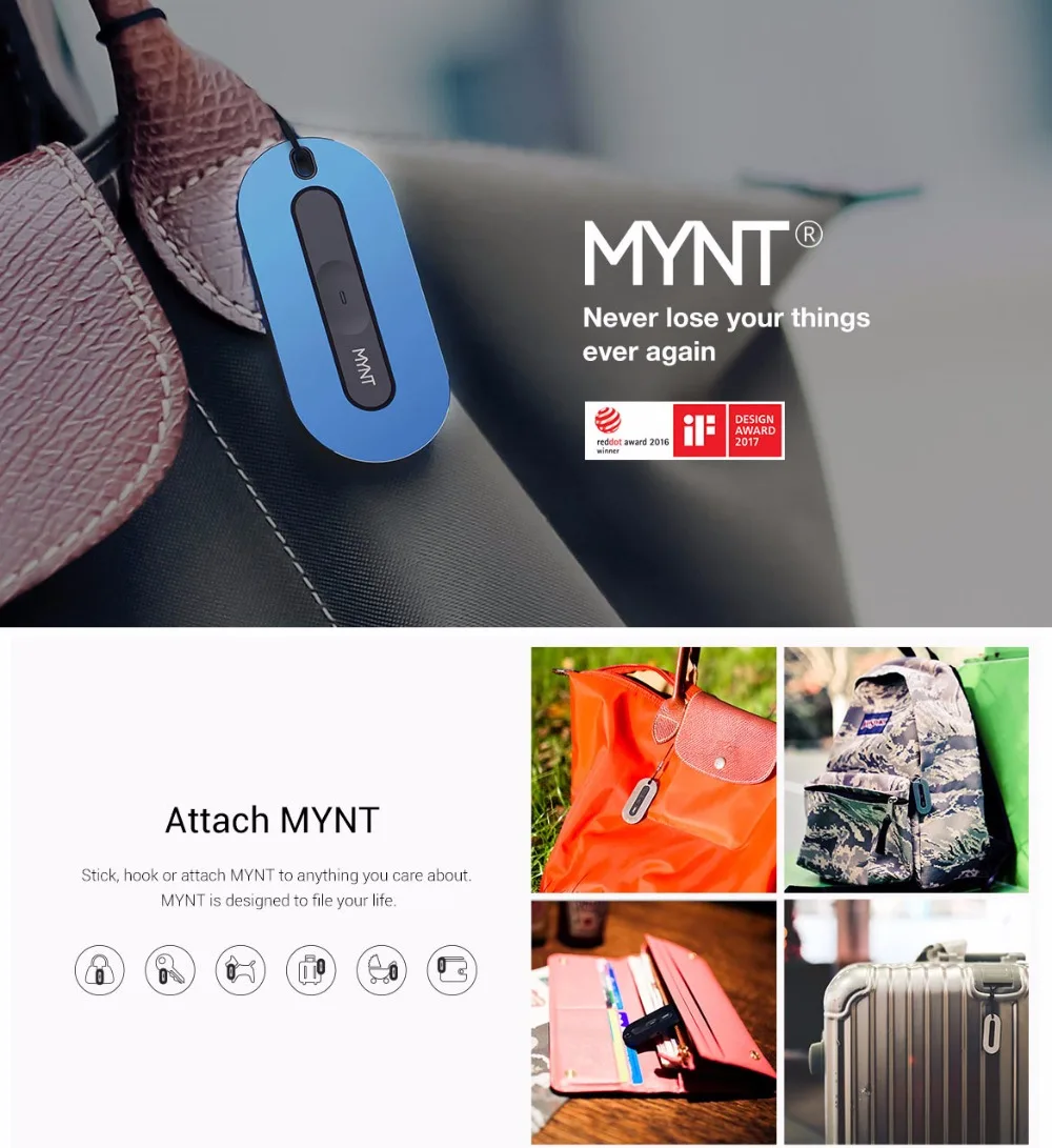 MYNT умный искатель беспроводной Bluetooth Анти-потеря трекер Bluetooth Искатель Сигнализации локатор портативный