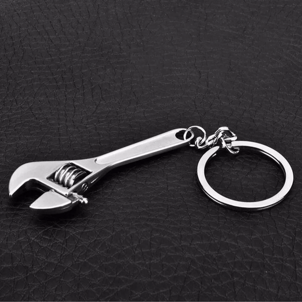 Мини ключ гаечный ключ цинковый сплав брелок творческий инструмент ключ кольцо брелок Металлический брелок регулируемый