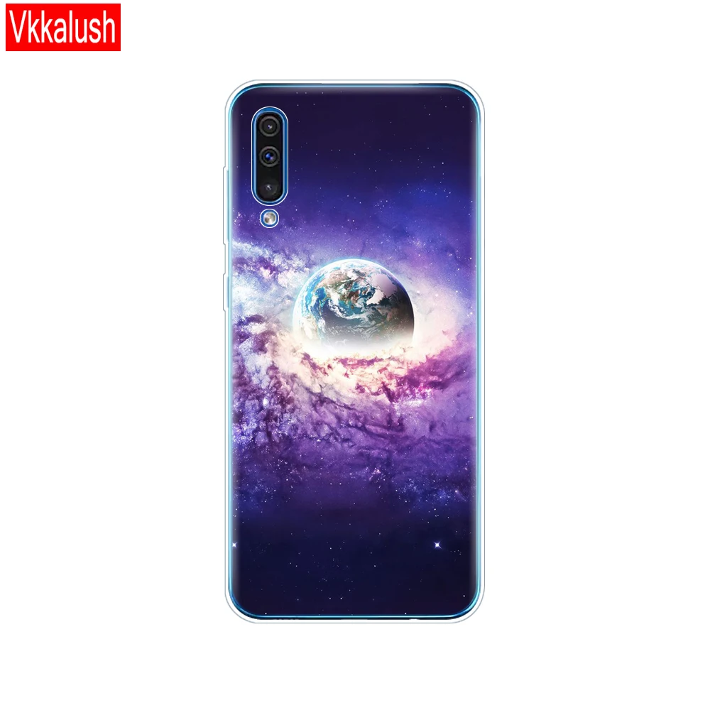 Силиконовый прозрачный чехол для Samsung Galaxy A50, чехол для телефона Samsung a50 A505 A505F SM-A505F, мягкий чехол 6,4 - Цвет: 80045