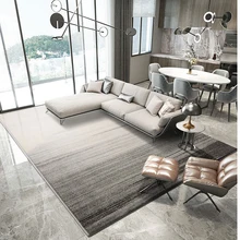 Серый ковер в скандинавском стиле для гостиной, современный коврик для гостиной, толстые ковры для спальни, домашний декор, коврики для столовой