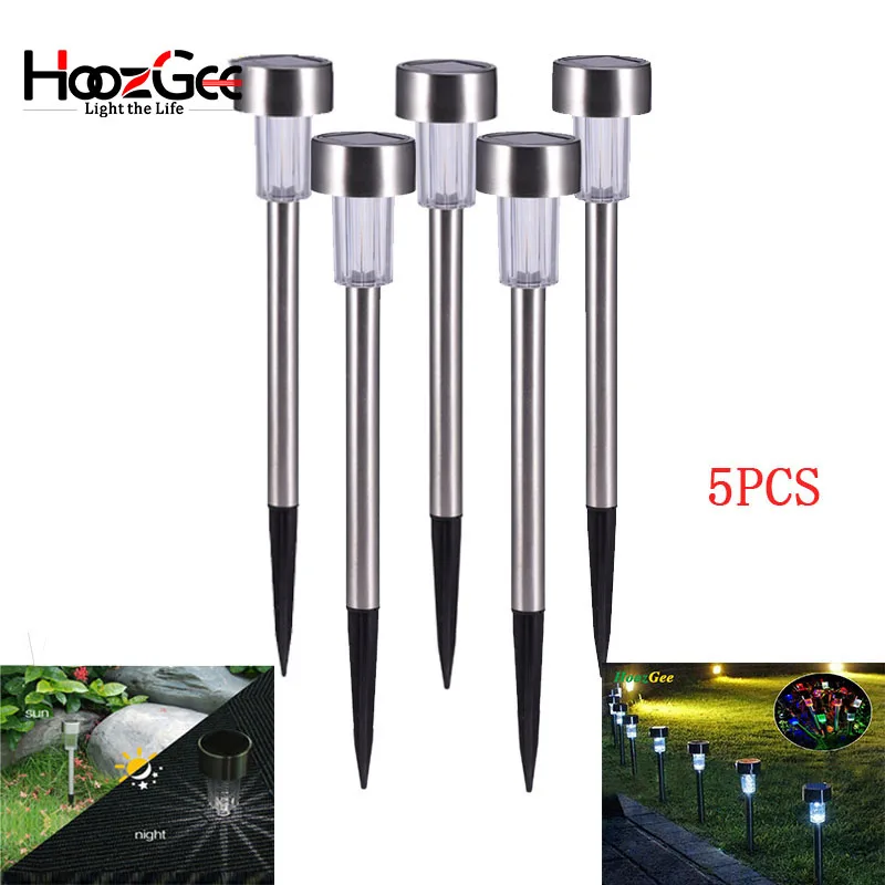 

HoozGee Lawn Night Light Colour Changing / White Solar Power Lights LED Post Pathway Outdoor Garden Lighting Waterproof