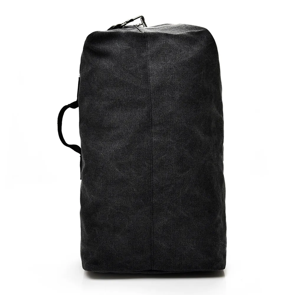 Aelicy, рюкзак для мальчиков, винтажный, нейтральный, для путешествий, Холщовый Рюкзак, вместительная сумка-портфель, сумки, мужские,, mochila masculina, Прямая поставка - Цвет: Black-S