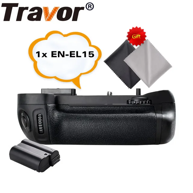 $US $43.44  Travor Battery Grip Holder for NIKON D7100 D7200 DSLR Camera Replacement MB-D15+1pcs EN-EL15 Li-ion