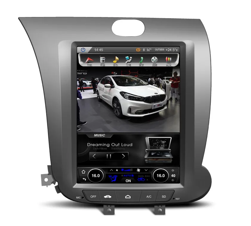 

Tesla Style Android 8.1 Car DVD GPS Navigation for KIA K3 cerato forte LHD 2013- 2016 PX6 6 CORES 4G RAM RADIO IPS STEREO BT5.0