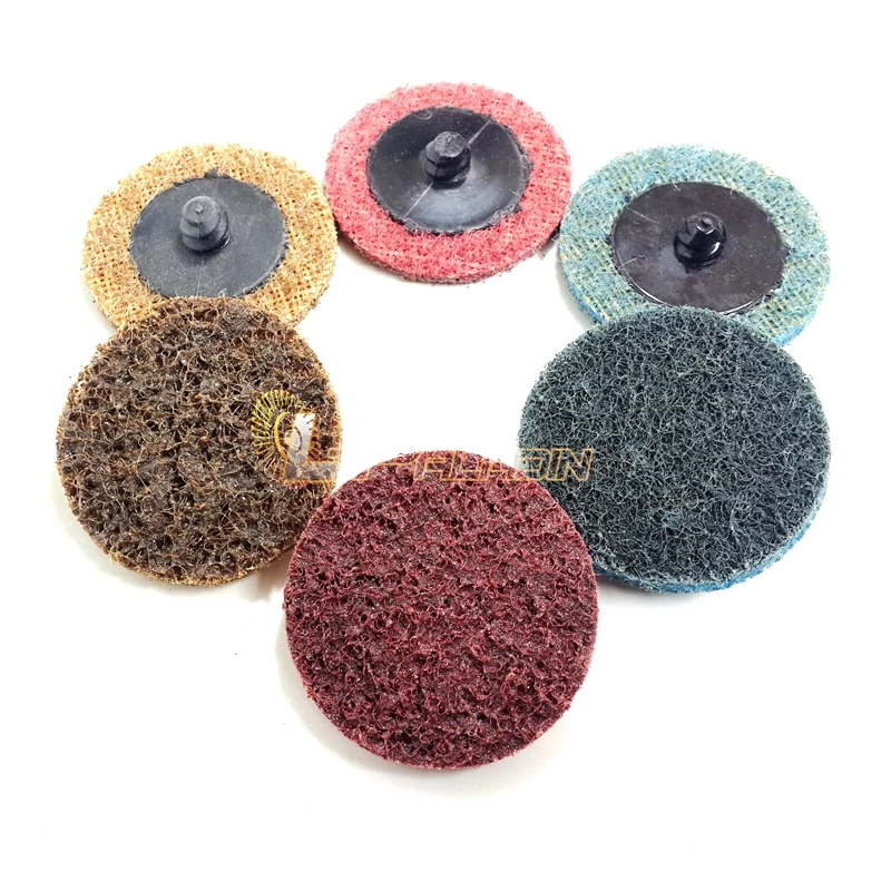 Buy 30 pcs 2" Coarse to Fine Scour Non woven Roloc