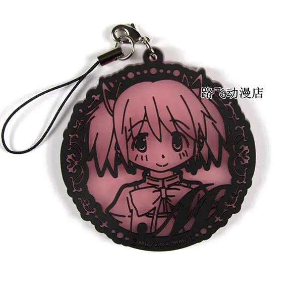 Puella Magi Madoka Magica оригинальные японские аниме фигурки резиновые силиконовые сладкий запах мобильный телефон талисманы/брелок/ремень