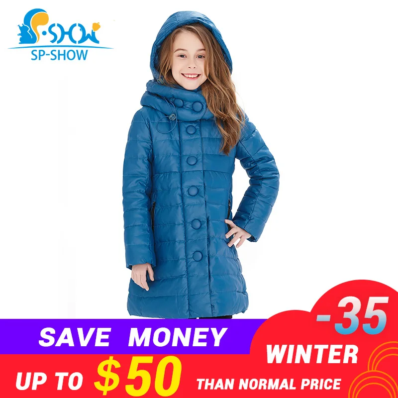 

2019 Kids Winter Luxury Brand Down jacket Coat Thicker Warm Coat New Fashion For Big Children Girls Winter Jacket 05