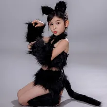 4 kolory kot cosplay dla dziewczyny sexy kot dziewczyna cosplay kostiumy zwierząt kostiumy do tańca dla dzieci halloween do tańca kostiumy dla dzieci