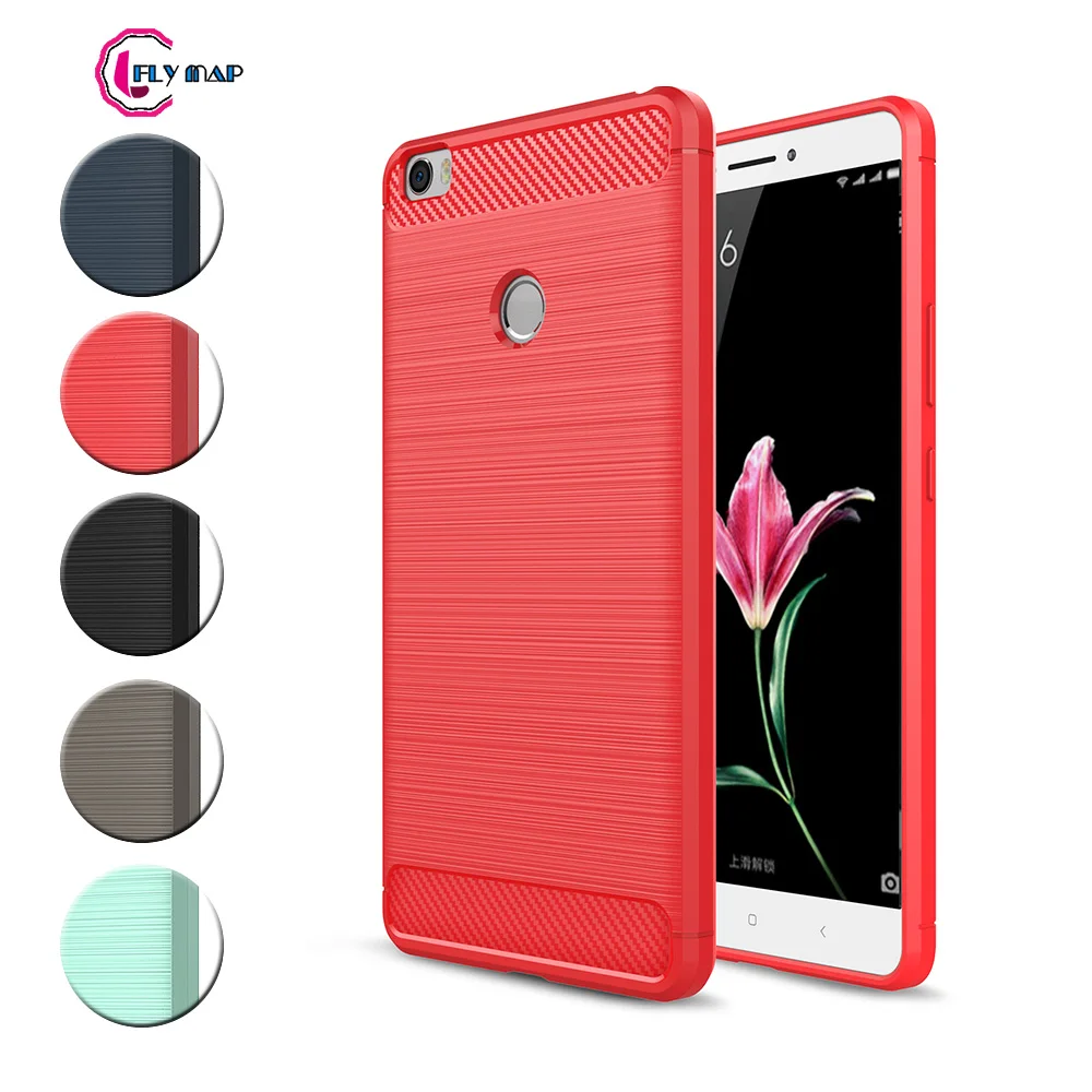 TPU Case for Xiaomi Mi Max 1 Max1 Dual Soft Silicone Carbon Fibe Case Mobile Phone Cover for Xiaomi Hydrogen Mi Max Mimax 1 Capa