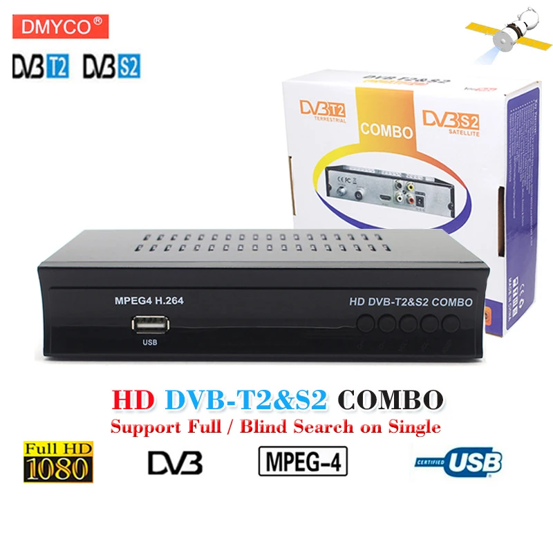 

Newest dvb t2 dvb s2 combo satellite Decoder H.264 MPEG-2 MPEG-4 Support PVR MP3 Player Media HD 1080P Satellite Receiver