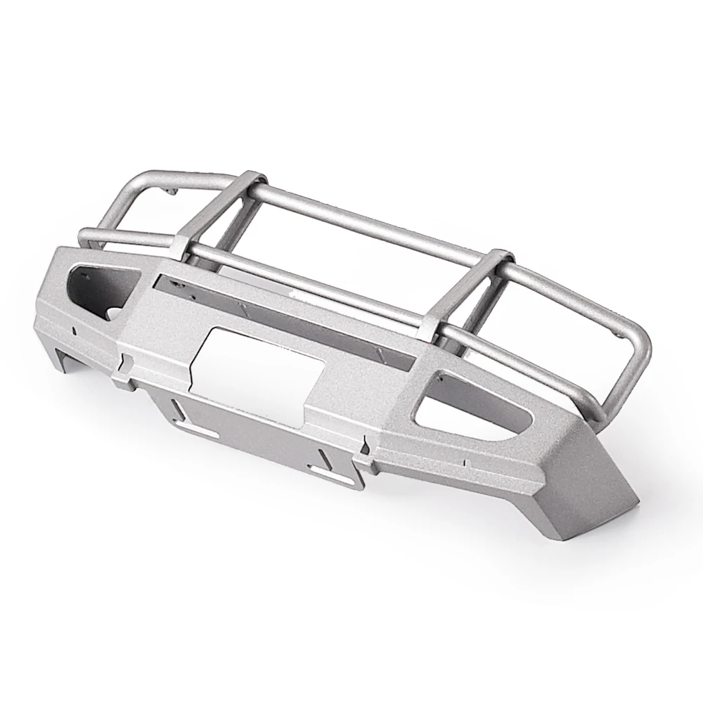 

RC Car Alloy Front Bumper w LED Light Lamp for RC4WD TF2 LWB Axial SCX10 SCX10-2 1:10 RC Crawler Truck SUV