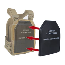 Plaque d'armure pour le visage et le corps Airsoft Pad de protection contre les chocs, équipement de poitrine résistant aux chocs, gilet tactique de chasse, accessoires de Paintball