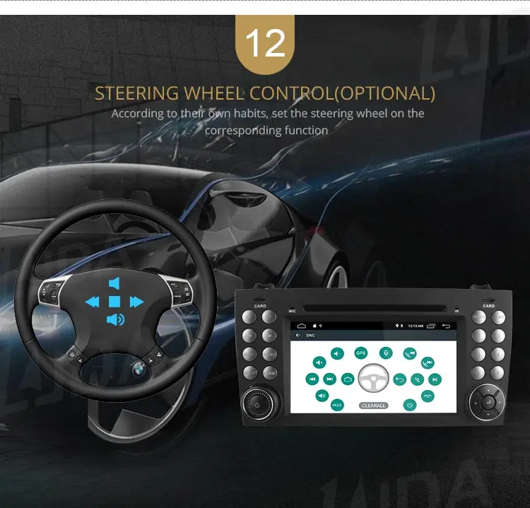 LJDA 2 Din Android 10,0 dvd-плеер автомобиля для Mercedes Benz W171 2008-2011 SLK КЛАСС R171 SLK200 SLK230 SLK280 Мультимедиа gps радио