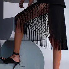 WHITNEY WANG летняя модная уличная дизайнерская юбка с кисточками женские юбки