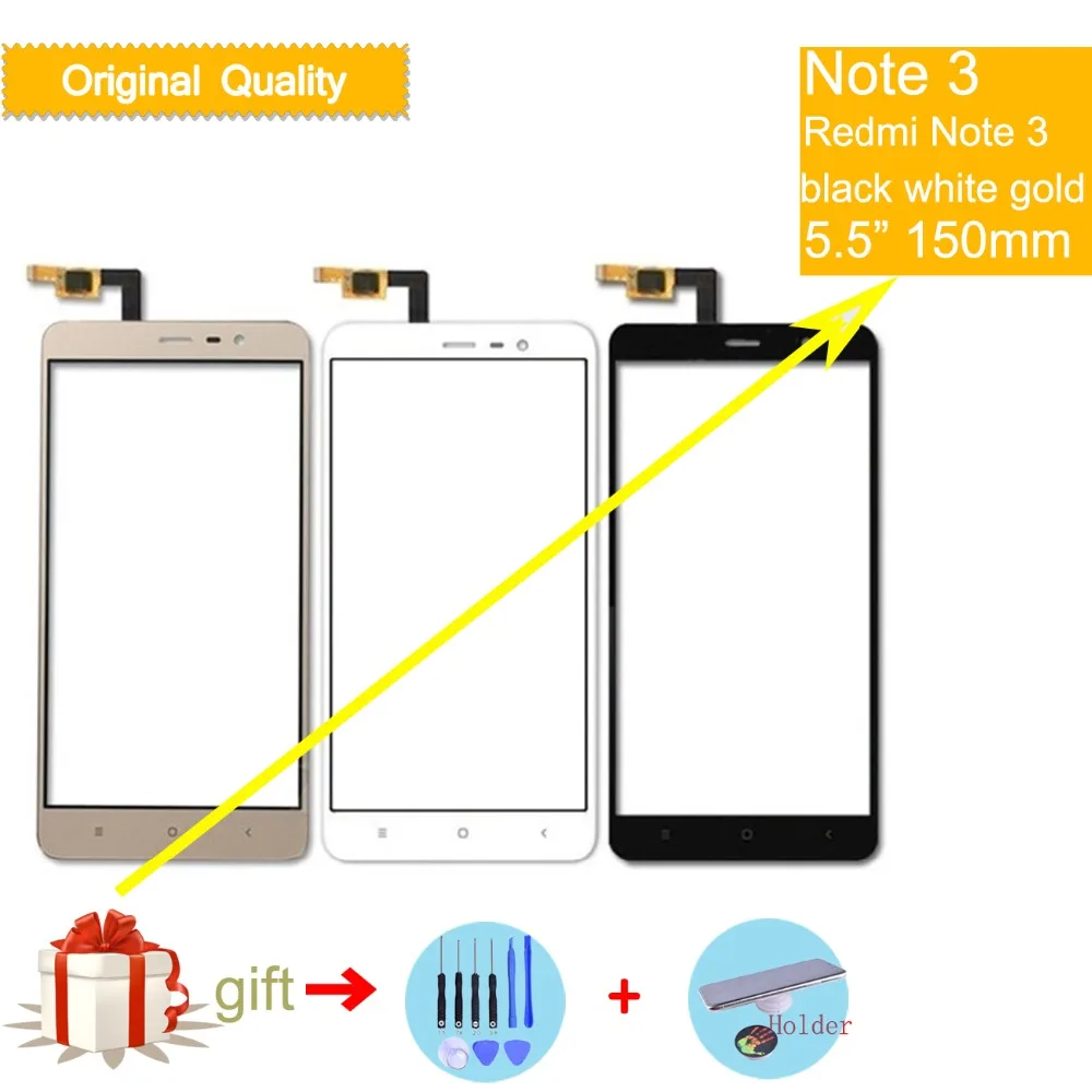 

Felfial Original TouchScreen For Xiaomi Redmi Note 3 Pro Note3 Pro 150mm Touch Screen Digitizer Touch Panel Sensor Front Glass