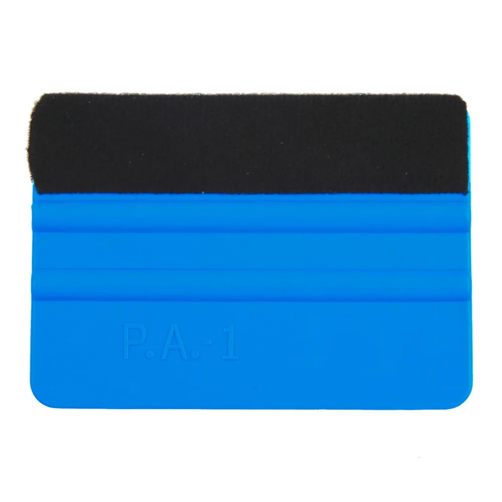 New 1Pcs Squeegee Car Film Tool Vinyl Blue Plastic Scraper Squeegee