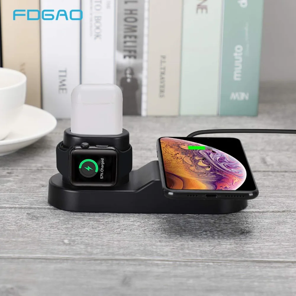 FDGAO Qi Wireless Charger For iPhone 8 X Plus XR XS Max