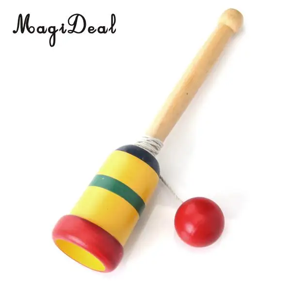 MagiDeal 1Pc Traditional Japanese Wooden Toy Kendama Cup and Ball for Children Kids Adult Toy