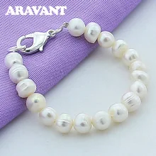 Мода, белый жемчуг, браслеты для женщин, высокое качество, жемчужные украшения