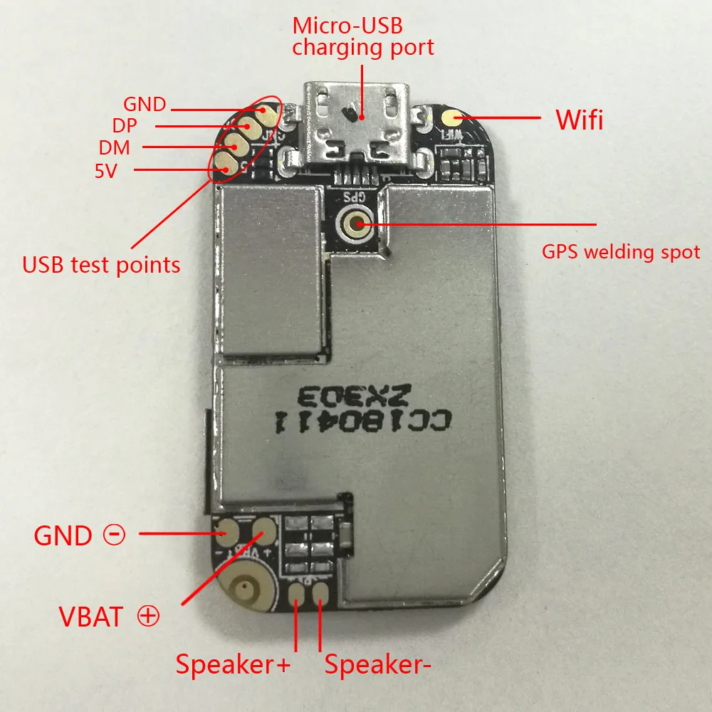 Topin ZX303 gps трекер печатная плата модуль GSM gps Wifi локатор lbs диктофон отслеживание веб-приложений TF карта 50 шт./партия без кабеля Горячая