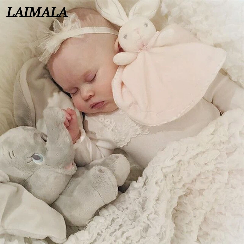 Newborn Baby Bunny Soothing Towel Girls Boys Comfort Toys Infant Gift Soft Security Blanket Sleep Friend Rabbit Doll Plush Toys Stuffed Plush Animals Aliexpress