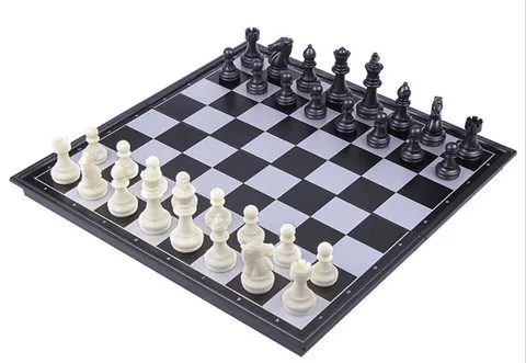 BSTFAMLY пластиковые шахматы Комплект игры, портативная игра международных шахмат, складные пластиковые шахматы доска магнитные шахматы, LA5 - Цвет: 36cm 36cm