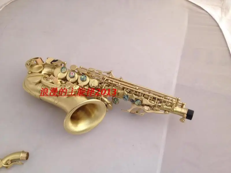 

Brands Soprano saxophone S-991 B flat musical instruments Professional Children and Adult Soprano Saxophone Free